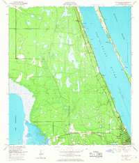 1949 Map Of Eau Gallie Brevard County FL High Res 1968 Print FL Eau Gallie 345943 1949 24000 Tn 